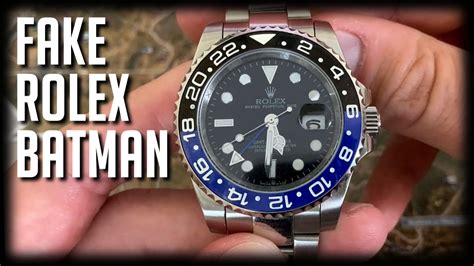 rolex batman fake vs real|rolex noob v9 batman.